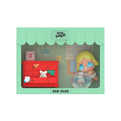 POP NOW:CRYBABY Sad Club Series Scene Sets - POP MART