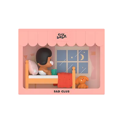 HF6765 未開封 クライベイビー Sad Club シリーズ シーンセット Amazon.co.jp: POPMART CRYBABY Sad Club シリーズ シーンセット