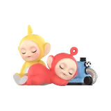POP MART-Teletubbies Companion Series Figures - Laa-Laa & Po， Sleeping with Sweet Dreams