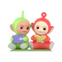 POP MART-Teletubbies Companion Series Figures - Dipsy & Po，Happy Reading Together