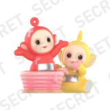 POP MART-Teletubbies Companion Series Figures - Laa-Laa & Po， Gulping down Tubby Custard (Secret)