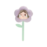 POP MART-CRYBABY Sad Club Series - Plush Flower Blind Box - Taro Purple