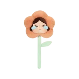 POP MART-CRYBABY Sad Club Series - Plush Flower Blind Box - Papaya Yellow