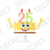 POP MART-SpongeBob SquarePants Daily Quirks Series Figures - Cake (Secret)
