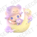 POP MART-DIMOO Animal Kingdom Series Figures - Monkey Catches the Moon (Secret)
