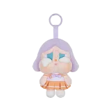 POP MART-CRYBABY – Colección “Concierto al Atardecer” Cajas Misteriosas de Colgantes de Peluche - Naranja Brillante