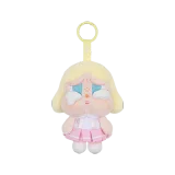 POP MART-CRYBABY – Colección “Concierto al Atardecer” Cajas Misteriosas de Colgantes de Peluche - Rosa Blanco