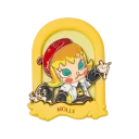 POP MART-MOLLY Anniversary Statues Classical Retro 2 Series-Fridge Magnet Blind Box - You Are Not Alone Rebirth 2006 (Special Ver.)