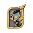 POP MART-MOLLY Anniversary Statues Classical Retro 2 Series-Fridge Magnet Blind Box - Tong Niu Fei Tian (Golden Ver.)