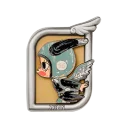 POP MART-MOLLY Anniversary Statues Classical Retro 2 Series-Fridge Magnet Blind Box - Tong Niu Fei Tian (Silver Ver.)