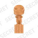 POP MART-MOLLY Anniversary Statues Classical Retro Series Figures - Dino MOLLY (Wooden ver.) 