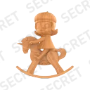 POP MART-MOLLY Anniversary Statues Classical Retro Series Figures - MOLLY & Unicorn (Wooden ver.) 
